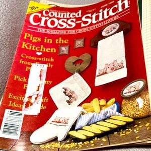 Counted Cross Stitch Magazine. Vintage  June 1988 #1380